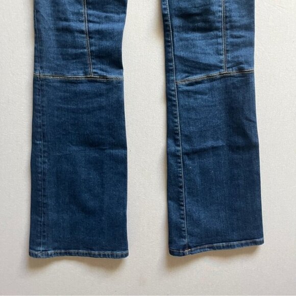 Pilcro and the Letterpress Anthropologie high rise bootcut denim jeans Sz 26 - Picture 5 of 14